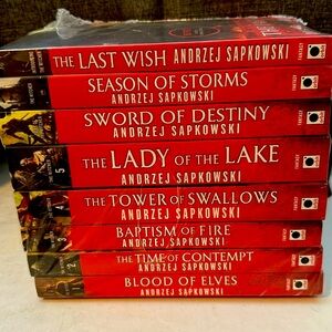 THE WITCHER - Fantasy 8 Paperback Collection with Red Spines-STILL IN PACKAGING